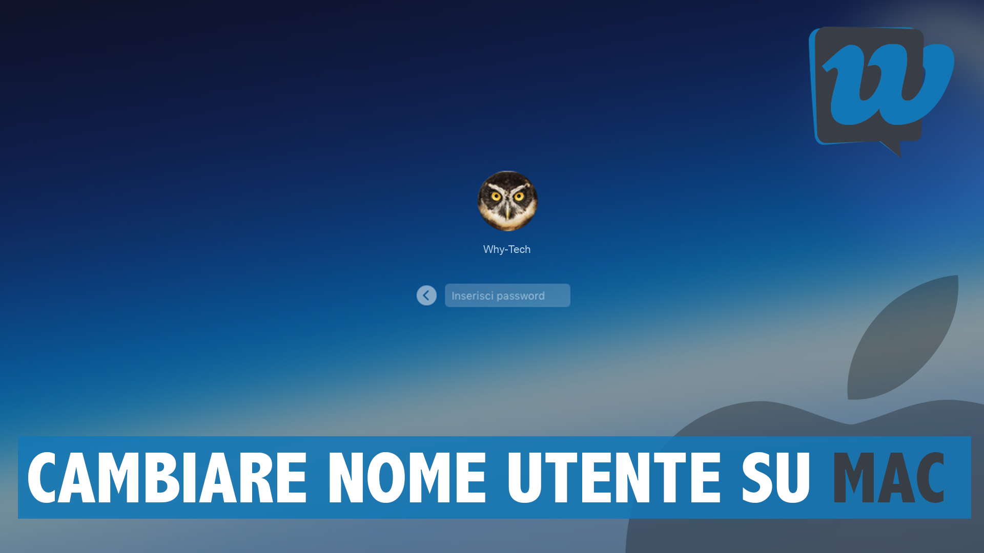 Come cambiare il nome utente su Mac